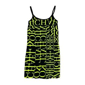 MICHAEL Michael Kors Newsprint Logo Slip‎ Dress Size XXS